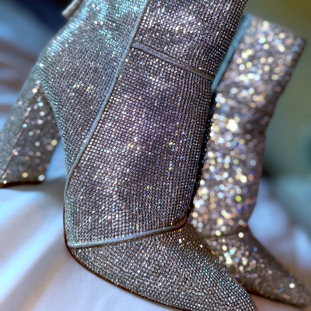 Steve madden rhinestone boots